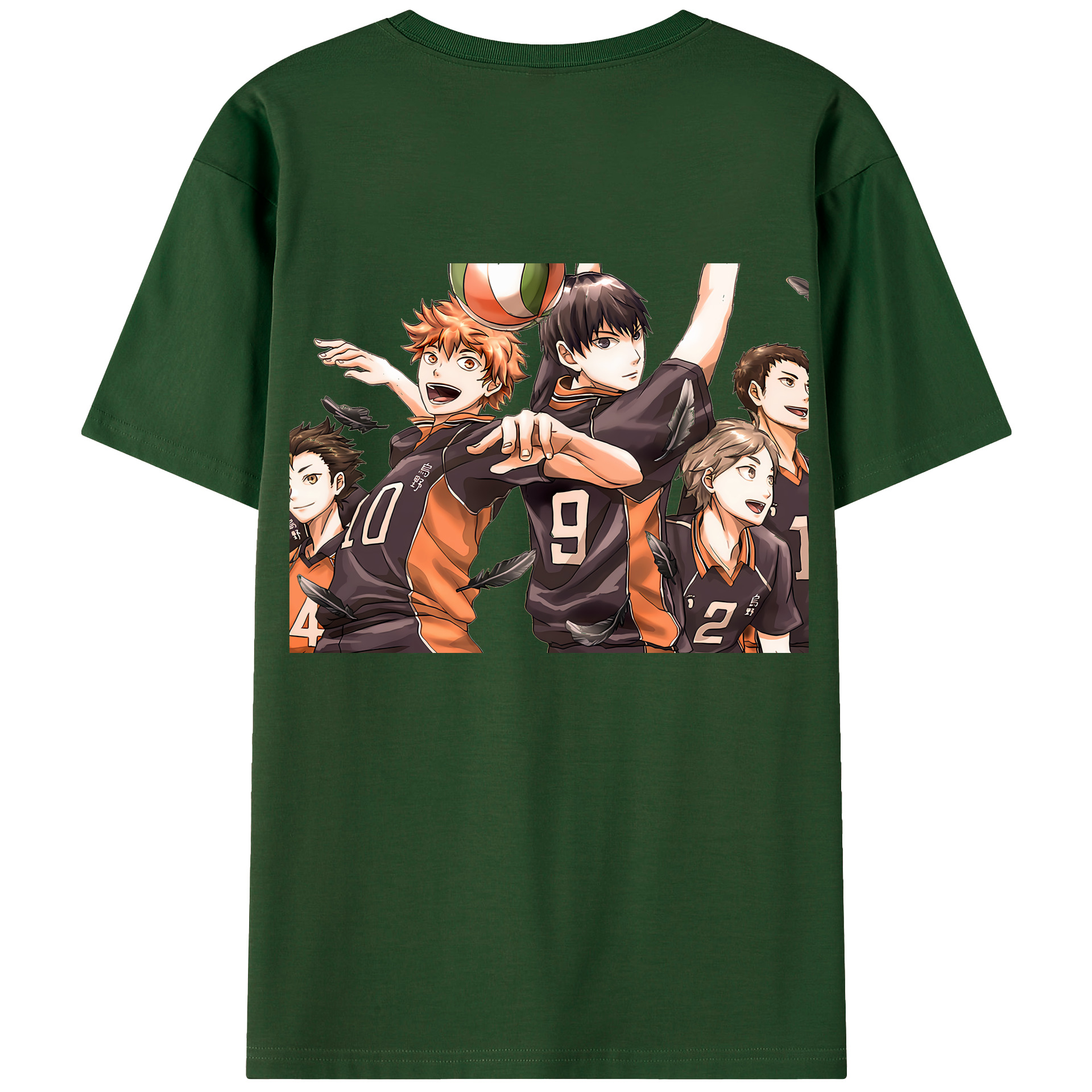 （画像用） ハイキュー!! Haikyu!! 綿100％半袖Tシャツ（背面プリント）
